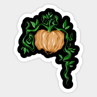 Minimalist Pumpkin Sticker